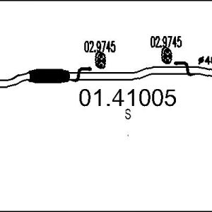 Racord evacuare FIAT PANDA (169_) 1.2 4x4 (169.AXB2A) benzina 60 cai MTS 01.41005