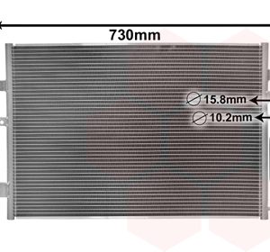 Condensator climatizare FIAT FREEMONT (345_) 2.0 JTD 4x4 diesel 163 cai VAN WEZEL 07005139