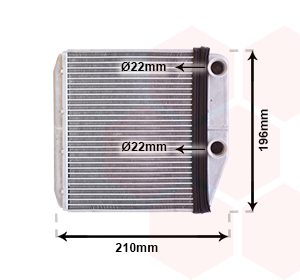 Schimbator caldura incalzire habitaclu FIAT TIPO combi (356_, 357_) 1.6 D (356WXG1B) diesel 120 cai VAN WEZEL 09006314