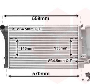 Radiator racire motor FIAT PANDA Caseta/ Hatchback (169_) 1.1 (169CXA1A) benzina 54 cai VAN WEZEL 17002291