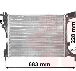 Radiator racire motor FIAT 500L (351_, 352_) 1.4 (199LYB1B) benzina 95 cai VAN WEZEL 17002413