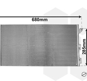 Condensator climatizare FIAT PANDA Caseta/ Hatchback (169_) 1.1 (169CXA1A) benzina 54 cai VAN WEZEL 17005293