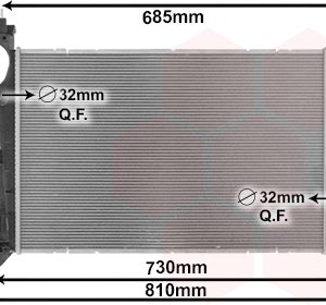 Radiator racire motor FIAT 500X (334_) 2.0 D Multijet 4x4 (334AXB22, 334AXD2B) diesel 136 cai VAN WEZEL 17012703
