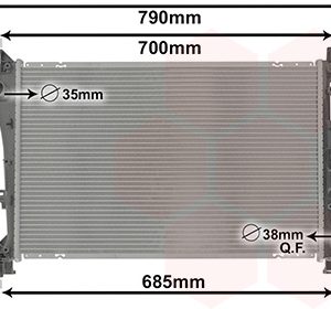 Radiator racire motor FIAT TIPO combi (356_, 357_) 1.3 D (356WXH1A) diesel 95 cai VAN WEZEL 17012706