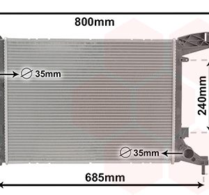 Radiator racire motor FIAT TIPO hatchback (356_, 357_) 1.3 D (356HXH1A) diesel 95 cai VAN WEZEL 17012707