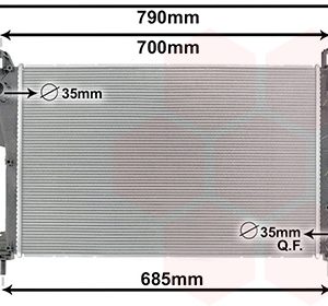 Radiator racire motor FIAT TIPO limuzina (356_, 357_) 1.6 (356SXE11) benzina 110 cai VAN WEZEL 17012708