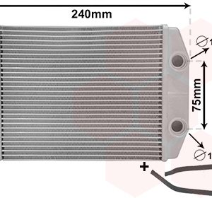 Schimbator caldura incalzire habitaclu FIAT PANDA (312_, 319_) 0.9 (312PXG1A) benzina 86 cai VAN WEZEL 17016700