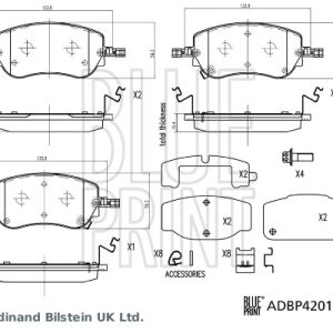 Placute frana FIAT TIPO hatchback (356_, 357_) 1.0 (357HXN1A) benzina 101 cai BLUE PRINT ADBP420119