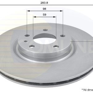 Disc frana FIAT DOBLO Cargo (263_) 1.3 D Multijet (263WXU1A, 263ZXU1A, 263WYB1A, 263ZYB1A) diesel 95 cai COMLINE ADC1805V