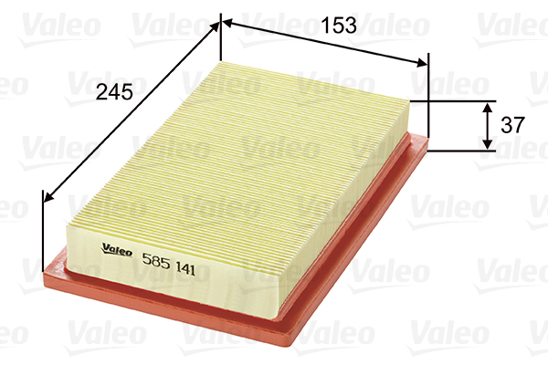 Filtru aer FIAT PANDA (141_) 900 benzina 40 cai VALEO 585141