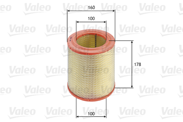 Filtru aer FIAT ARGENTA (132_) 2500 Turbodiesel diesel 90 cai VALEO 585618