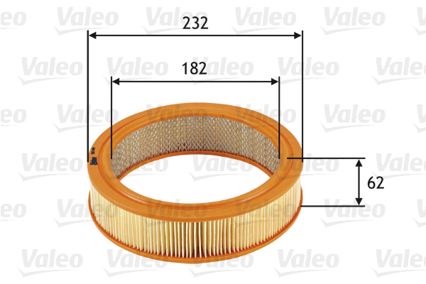 Filtru aer FIAT 124 Spider (124_) 1500 Sport (BS) benzina 90 cai VALEO 585696