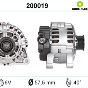 Alternator FIAT FIORINO microbus (225_) 1.4 (225BXA1A) benzina 73 cai VALEO 200019