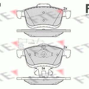 Placute frana FIAT DOBLO Cargo (263_) 1.3 D Multijet (263WXU1A, 263ZXU1A, 263WYB1A, 263ZYB1A) diesel 95 cai FTE 9010836