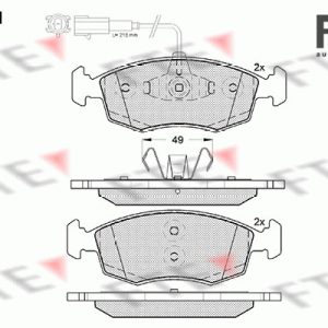 Placute frana FIAT DOBLO Cargo (263_) 1.3 D Multijet (263WXU1A, 263ZXU1A, 263WYB1A, 263ZYB1A) diesel 95 cai FTE 9010915