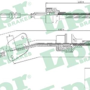 Cablu ambreiaj FIAT FIORINO Pick up (146_) 1.7 D diesel 57 cai LPR C0064C