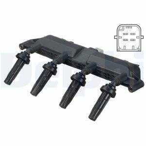 Bobina de inductie FIAT FIORINO Autoutilitara/limuzina spatioasa (225_) 1.4 (225BXA1A, 225BXF1A) benzina 73 cai DELPHI CE20011-12B1