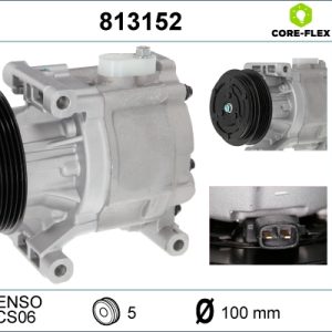 Compresor climatizare FIAT 500 (312_) 1.3 D Multijet (312AXB1A) diesel 75 cai VALEO 813152