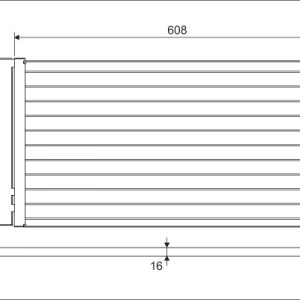 Condensator climatizare FIAT PANDA (169_) 1.1 (169.AXA1A) benzina 54 cai VALEO 818005