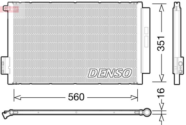 Condensator climatizare FIAT TIPO combi (356_, 357_) 1.4 (356WXA1B) benzina 95 cai DENSO DCN09043