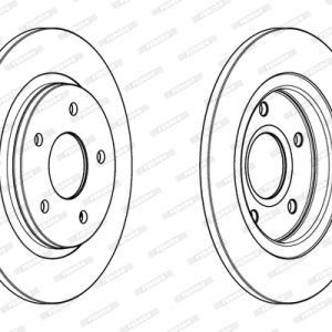 Disc frana FIAT FREEMONT (345_) 2.0 JTD 4x4 diesel 163 cai FERODO DDF1808C