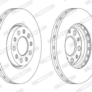 Disc frana FIAT 500X (334_) 1.0 (334.AXN1B) benzina 114 cai FERODO DDF1956C