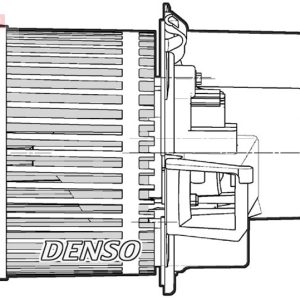 Ventilator habitaclu FIAT PANDA (169_) 1.2 (169.AXB11, 169.AXB1A) benzina 60 cai DENSO DEA09063
