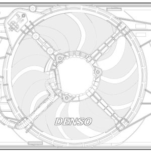 Ventilator radiator FIAT 500L (351_, 352_) 1.4 (199LYB1B) benzina 95 cai DENSO DER09068