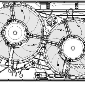 Ventilator radiator FIAT 500X (334_) 1.4 4x4 (334AXF22) benzina 163 cai DENSO DER09075