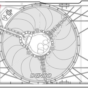 Ventilator radiator FIAT 500 (312_) 0.9 (312AXM1B) benzina 105 cai DENSO DER09096