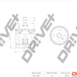 Filtru ulei FIAT PANDA (141_) 1100 benzina 54 cai DRIVE DP1110.11.0045