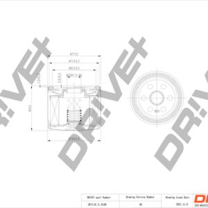Filtru ulei FIAT 500X (334_) 1.0 (334.AXN1B) benzina 114 cai DRIVE DP1110.11.0109