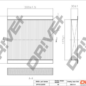 Filtru polen FIAT TIPO combi (356_, 357_) 1.0 (357WXN1A) benzina 101 cai DRIVE DP1110.12.0079