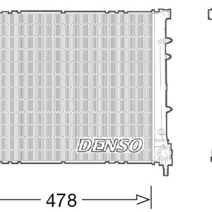 Radiator racire motor FIAT PANDA VAN (312_, 519_) 0.9 (312DXG1A) benzina 86 cai DENSO DRM09043