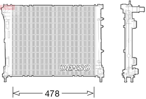 Radiator racire motor FIAT PANDA (312_, 319_) 0.9 (312PXG1A) benzina 86 cai DENSO DRM09043