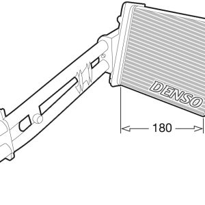 Schimbator caldura incalzire habitaclu FIAT PANDA (169_) 1.4 (169AXE1B) benzina 100 cai DENSO DRR09043