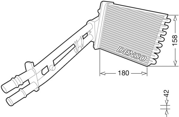 Schimbator caldura incalzire habitaclu FIAT PANDA (169_) 1.4 (169AXE1B) benzina 100 cai DENSO DRR09043