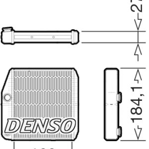 Schimbator caldura incalzire habitaclu FIAT QUBO (225_) 1.4 (225AXA1A) benzina 73 cai DENSO DRR09076