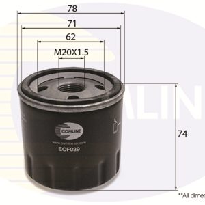Filtru ulei FIAT PANDA (141_) 1100 benzina 54 cai COMLINE EOF039