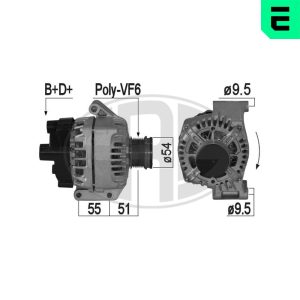 Alternator FIAT 500 C (312_) 1.3 D Multijet (312CXB1A) diesel 75 cai ERA 209225A