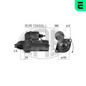 Electromotor FIAT QUBO (225_) 1.3 D Multijet (225AXE1A, 225CXE1A, 225AXH1A, 225AXL1A,... diesel 95 cai ERA 220359A