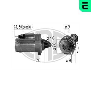 Electromotor FIAT PANDA VAN (312_, 519_) 0.9 (312CXH1A, 312DXH1A) benzina 65 cai ERA 220672A