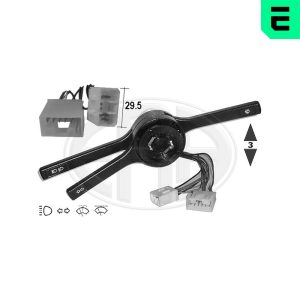 Comutator coloana directie FIAT PANDA (141_) 1000 i.e. Cat benzina 45 cai ERA 440090