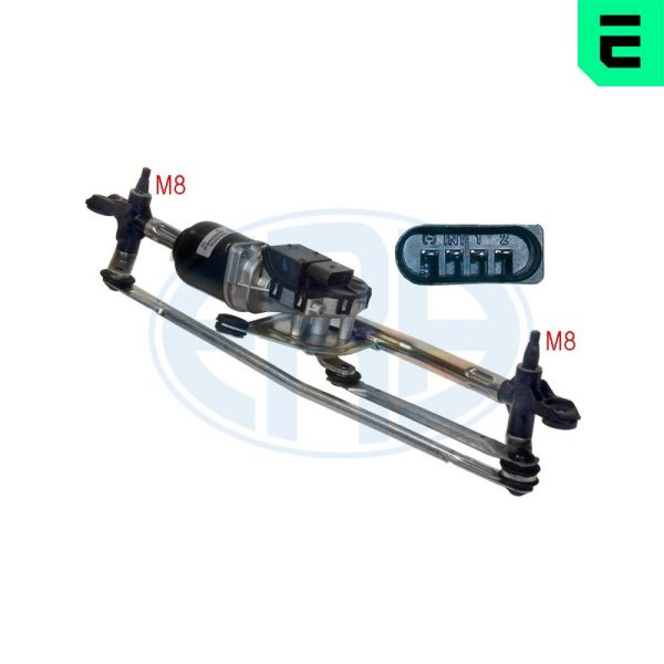 Sistem stergator parbriz FIAT QUBO (225_) 1.3 D Multijet (225AXE1A, 225CXE1A, 225AXH1A, 225AXL1A,... diesel 95 cai ERA 460076A