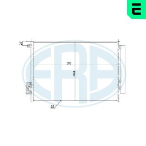 Condensator climatizare FIAT TIPO limuzina (356_, 357_) 1.4 (356SXA1B) benzina 95 cai ERA 667271