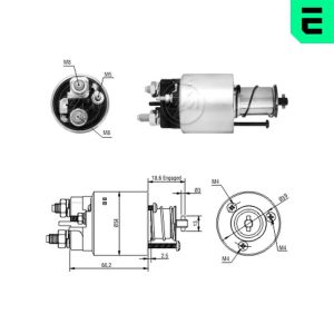Solenoid electromotor FIAT QUBO (225_) 1.4 (225AXA1A) benzina 73 cai ERA ZM1497