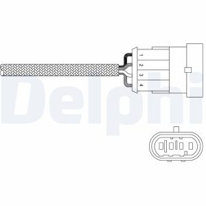 Sonda Lambda FIAT PANDA (169_) 1.2 Natural Power (169.AXB1A) Benzina/Gaz metan (GNC) 60 cai DELPHI ES20302-12B1