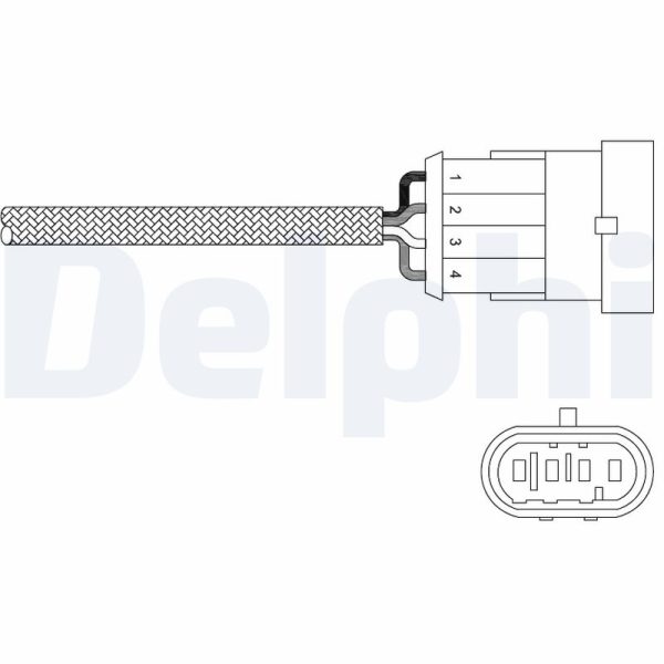 Sonda Lambda FIAT PANDA (169_) 1.2 Natural Power (169.AXB1A) Benzina/Gaz metan (GNC) 60 cai DELPHI ES20302-12B1