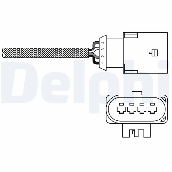 Sonda Lambda FIAT PANDA (169_) 1.4 (169AXE1B) benzina 100 cai DELPHI ES20303-12B1