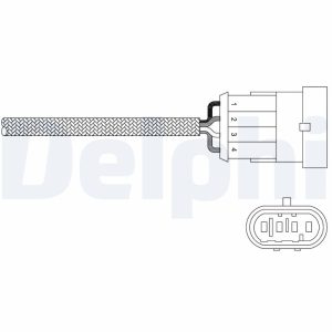 Sonda Lambda FIAT PANDA (169_) 1.4 (169AXE1B) benzina 100 cai DELPHI ES20344-12B1